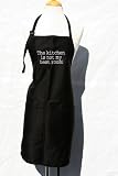 Black Embroidered Apron The kitchen is not my best room