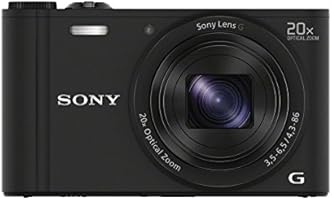 Sony DSCWX350 Digital Compact Camera with Wi-Fi and NFC (18.2 MP, 20x Optical Zoom) - Black