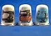 Porcelain China Collectable Thimbles - Set of Three Singer Sewing Machines