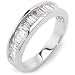 18ct White Gold and Diamond Baguette Cut Half Eternity Ring- 1ct Dia