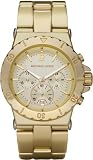 Michael Kors Womens MK5463 Gold Aluminum Quartz Watch with Gold Dial
