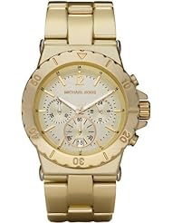 Michael Kors Womens MK5463 Gold Aluminum Quartz Watch with Gold Dial
