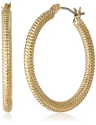 Nine West "Chain Gang" Hoop Earrings
