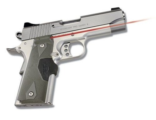 Crimson Trace Corporation LG401P4 Crimson Trace Corporation Custom Laser Grip 1911 Government/Commander Carbon Standard Polymer