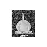 Nevada Wolf Pack Solid Sterling Silver ''NEVADA'' Baseball Pendant