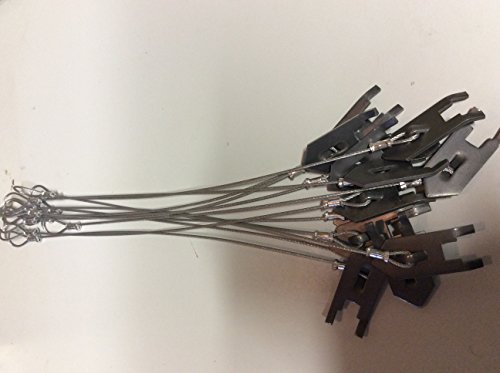 12 WOlf Fang Earth Anchors with 18" of 3/32 galvanized aircraft cable
