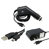 Car+AC Charger + USB For Garmin Nuvi 205W 260W 265T 1350T