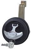Perko 1091DP1BLK Black Round Marine Flush Mount Lock