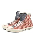 Converse Red/White Hi Flag Print Canvas Shoes