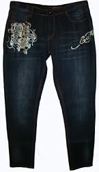 Women's Ed Hardy Jeans Plus Size 18 - 24 Available Embellished w/ Rhinestones