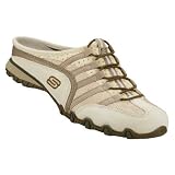 Women's Skechers Bikers Fixate Leather Mules