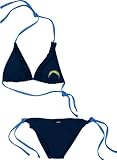 San Diego Chargers Women's Blue Ruffled String Bikini