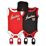 Nike Jordan Jumpman23 Script Newborn 5 Piece Jersey Set, 2 Newborn Onesie/Bodysuit, 2 pair Booties, 1 hat Red/Black 41IwS%2BcaY3L. SL160 Nike Jordan Jumpman23 Script Newborn 5 Piece Jersey Set, 2 Newborn Onesie/Bodysuit, 2 pair Booties, 1 hat Red/Black