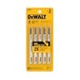 DEWALT DW3712H 4-Inch 10 TPI Laminate Down Cutting HCS U-Shank Woodcutting Jig Saw Blade - 5 Pack
