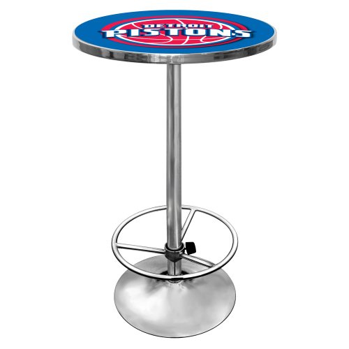 NBA Detroit Pistons Chrome Pub Table