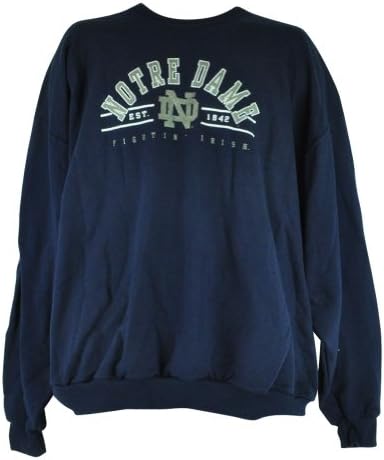NCAA Notre Dame Fighting Irish Shine Fleece Crew Neck Pullover Sweater