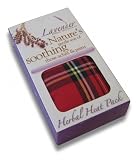 Red Check Boxed Lavender Herbal Heat Pack Heated Wheat Bag - soothing aches & pains