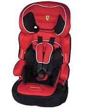 Ferrari Advance SP highback booster seat with integral harness - Red