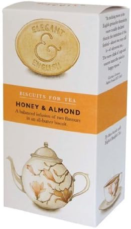 Artisan Biscuits Elegant & English Honey and Almond 125 g (Pack of 4)