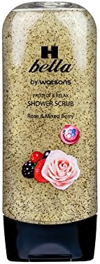 H Bella by Watsons Protect &amp; Relax Shower Scrub Rose &amp; Mixed Berry 290 g. Free Coin Purse 1 pcs.