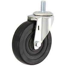 E.R. Wagner Stem Caster, Swivel, Soft Rubber Wheel
