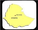 Decorated Mouse Pad with map, ethiopia, africa