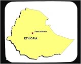 Decorated Mouse Pad with map, ethiopia, africa