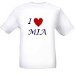 I LOVE MIA - Name-series - White T-shirt