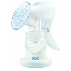 NUK 10749048 - Sensitive - Ergonomische Handmilchpumpe mit individueller Saugst�rkeregulierung und PP Muttermilchbeh�lter, BPA frei