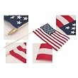 US Stick Flag 12inx18in 30in wood stick 5 16in Dia - US Made