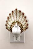 Ceramic Peacock Night Light