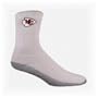 2 PAIR - Officially licensed Kansas City Chiefs embroidered logo men's socks - 10 - 13