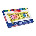 Melissa & Doug Jumbo Triangular Chalk Sticks (10 pc)