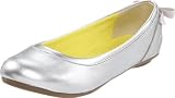 Kenneth Cole Reaction Tap To The Beat Ballet Flat (Little Kid/Big Kid),Silver,5.5 M US Big Kid