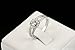 Zealmer Rhodium plated Round Cut Diamond Accent Cubic Zirconia CZ Split Shank Wedding Bridal Ring
