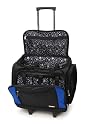 Darice Rolling Scrap Book Tote, Black