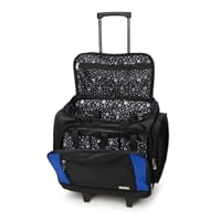 Darice Rolling Scrap Book Tote, Black