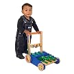 Melissa & Doug Deluxe Wooden Chomp and Clack Alligator Push Toy