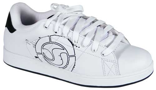 Cover image : DVS Revival Splat Shoe - White / Black Leather