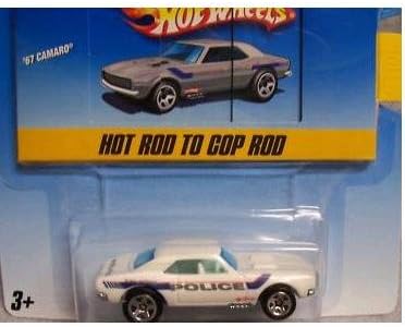 Hot Wheels Color Shifters '67 Camaro Police Car, 1:64 Scale.