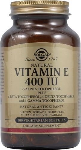 Solgar - Vitamin E, 400 IU, 100 softgels Solgar - Vitamin E, 400 IU, 100 softgels