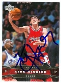 Kirk Hinrich Autographed/Hand Signed Basketball Card (Chicago Bulls)
