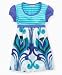 Beautees Girls Mixed-Print Babydoll Top