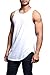 Victorious Solid Color Long Length Curved Hem Tank Top TT47 - WHITE - X-Large - A1D - A8D