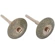 2 Diamond Coated Cutting Wheels Lapidary Rotary Tool 1"