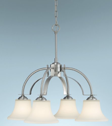 Murray Feiss MF F2251 Barrington 4 Light 1 Tier Kitchen Chandelier, Brushed Steel On Sale