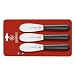 Mundial SC5688-3 1/2 3-1/2-Inch Straight Edge Sandwich Spreader, Set of 3, Black