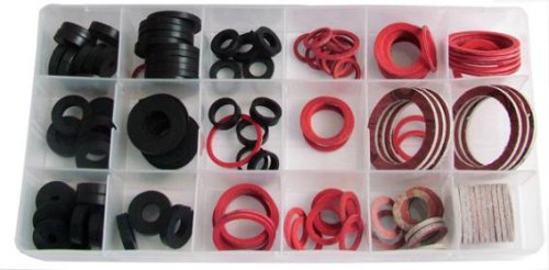 Dichtring-Sortiment: Gummi, Fiber, Klingerith, 141-tlg. Angebote