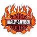 Harley Davidson ~ Bar And Shield Flames ~ Outside Sticker ~ Approx 5.5 x 6 Inches