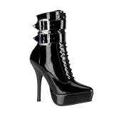 INDULGE-1026, 5 Lace-Up Platform Ankle Boot by Pleaser in Sizes 6-16 By Pleaser USA